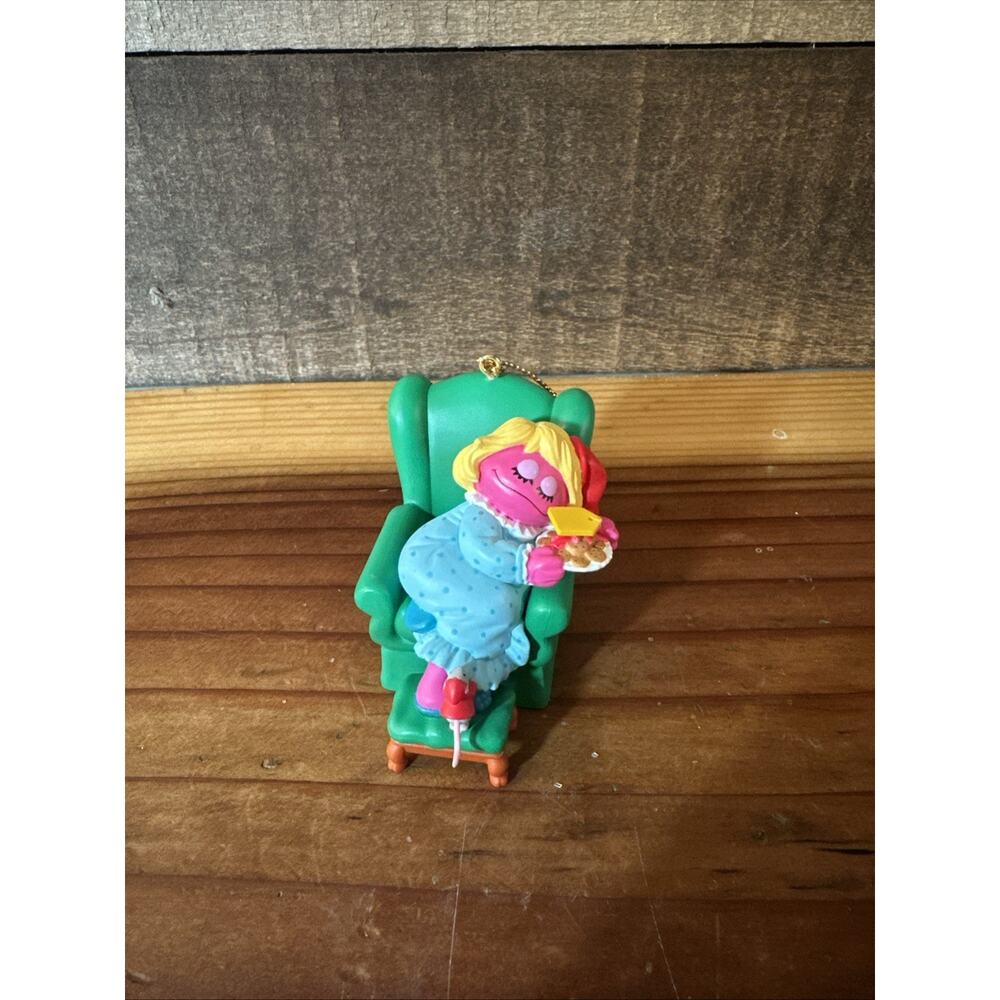 Grolier 1993 Christmas Ornament Sesame Street Prairie Dawn In Box Jim Henson